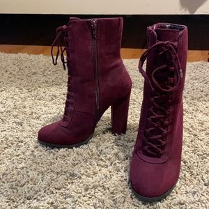 Carlos Santana Sandra lace up midcalf boot